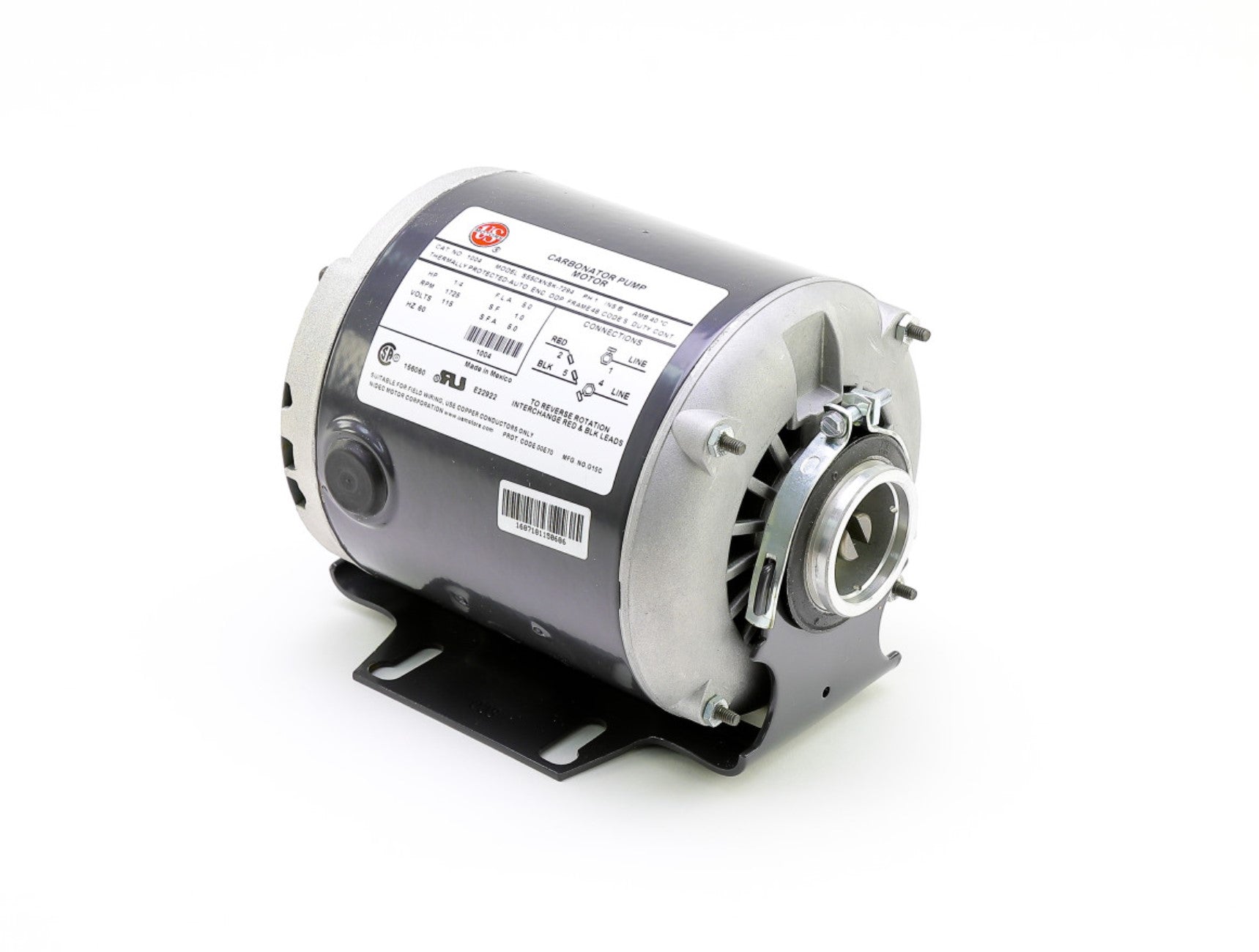 Nidec-US Motors | 1004 | 1/4HP 115V 1725 RPM Single Phase AC Motor