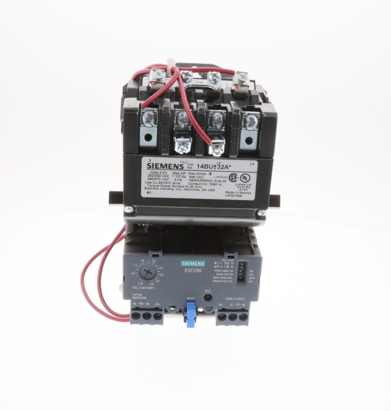 Siemens Industrial Controls | 14BUB32AA | 120/240V 3-Phase AC Motor