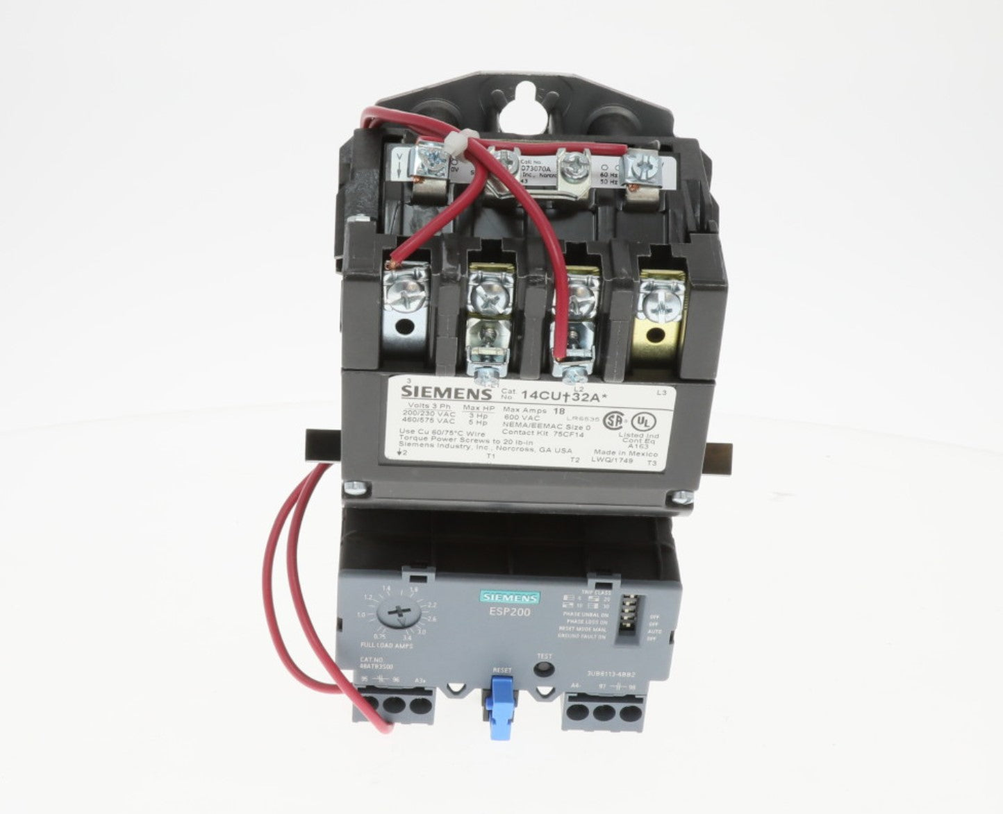 Siemens Industrial Controls | 14CUB32AA | 120/240V 3-Phase AC Motor