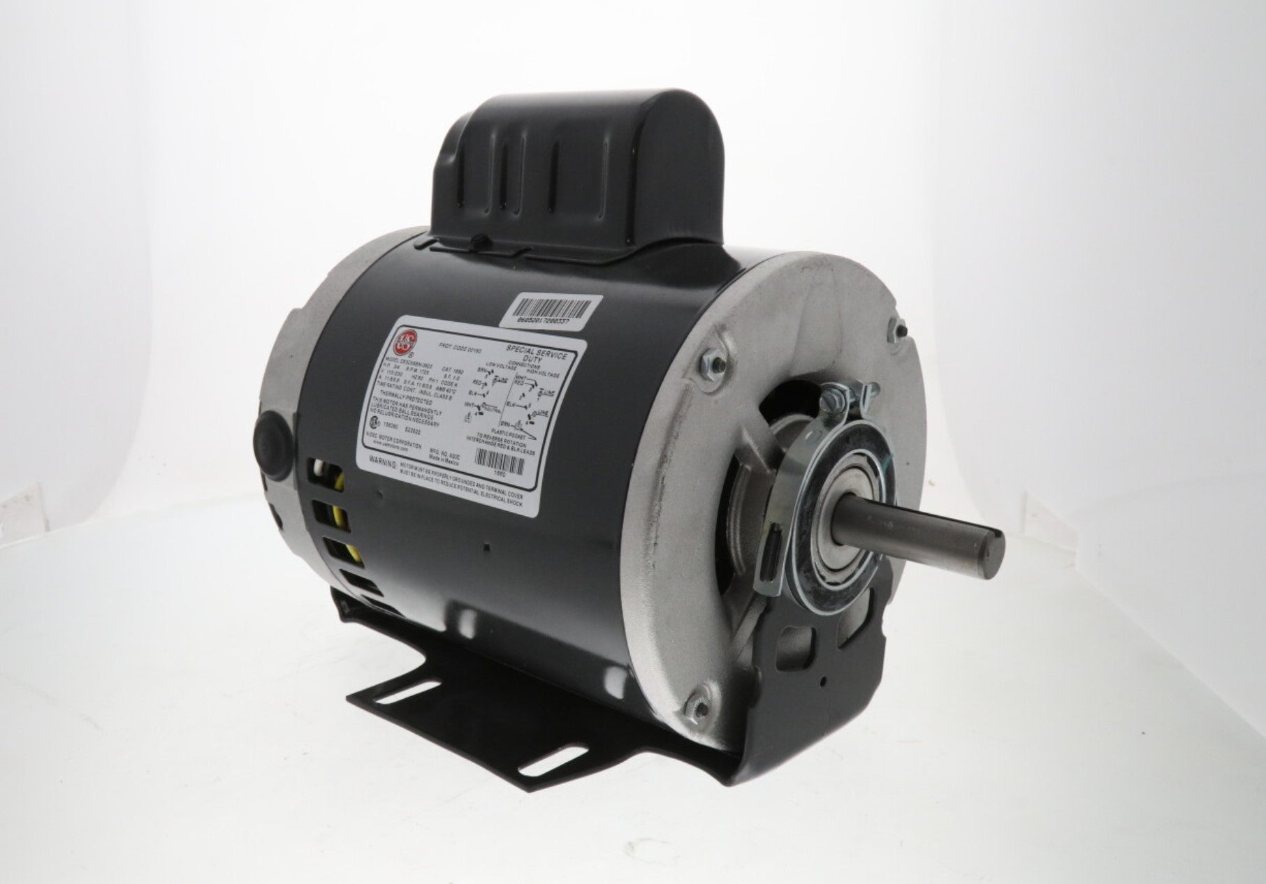 Nidec-US Motors | 1660 | 3/4HP 115/230V 1725 RPM Single Phase AC Motor