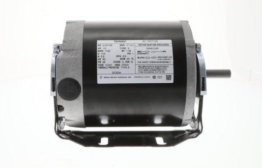 Tjernlund Products | 950-0131 | 1/3HP 115V 1725 RPM Single Phase AC Motor