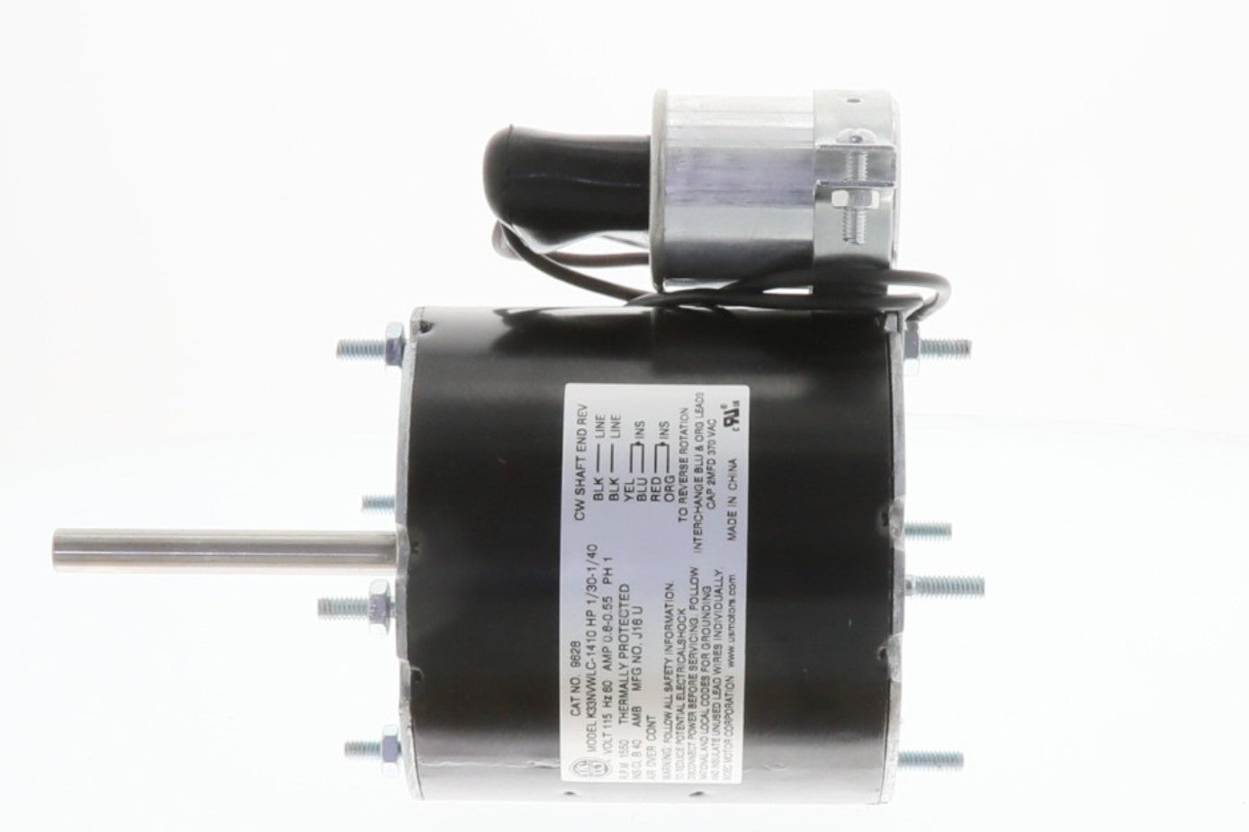 Nidec-US Motors | 9628 | 1/30-1/40HP 115V 1550 RPM Single Phase AC Motor