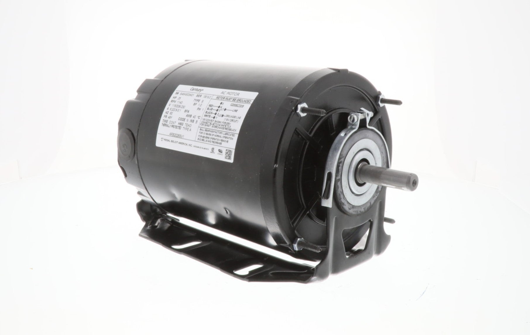 Regal Rexnord - Century Motors | ARB2026SV1 | 1/4HP 115/208-230V Single Phase AC Motor