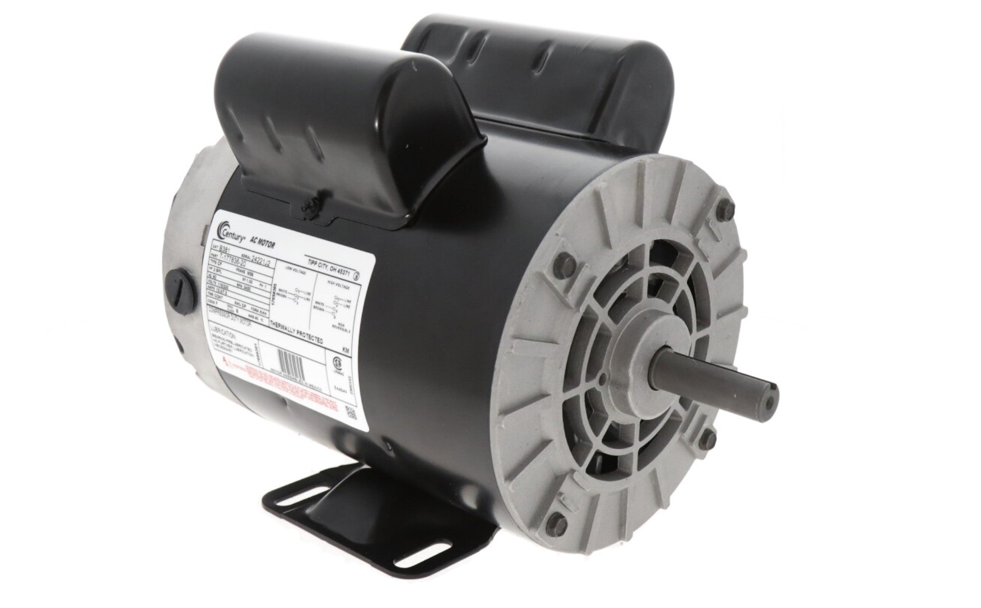 Regal Rexnord - Century Motors | B381 | 2HP 115/230V 3450 RPM Single Phase AC Motor