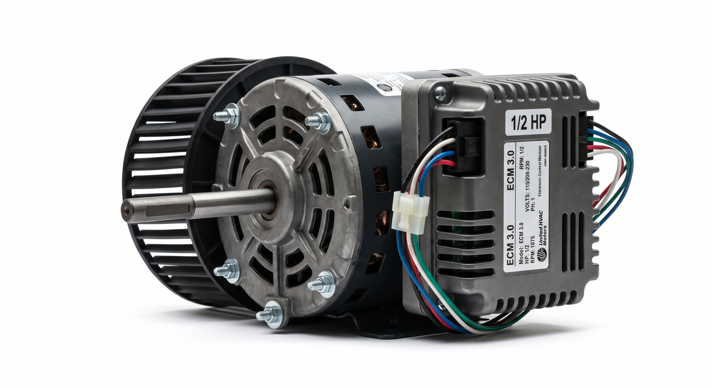3.0 1/2 HP - United HVAC FAN Motors