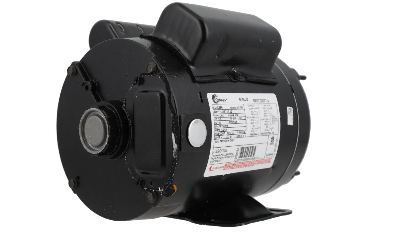 Regal Rexnord - Century Motors | C580 | 1/2HP 230/115V 1800 RPM Single Phase AC Motor