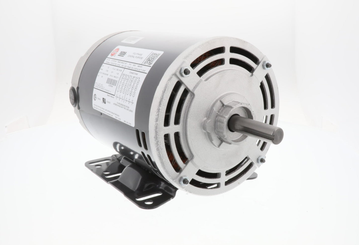 Nidec-US Motors | D12P2AH | 1/2HP 208-230/460V 1725 RPM 3-Phase AC Motor