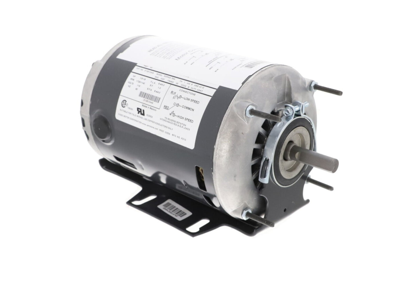 Nidec-US Motors | D13B10N49 | 1/3HP 115V 1725/1140 RPM Single Phase AC Motor