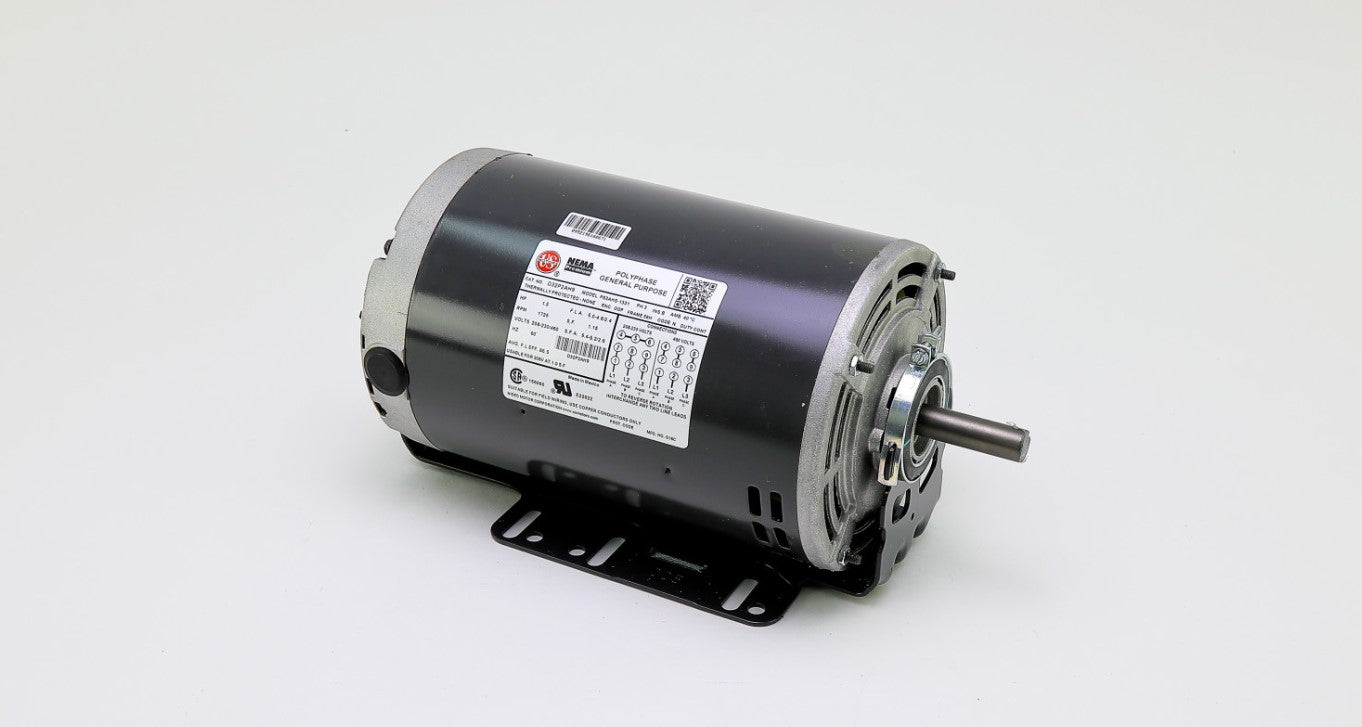 Nidec-US Motors | D32P2AH9 | 1.5HP 208-230/460V 3-Phase AC Motor