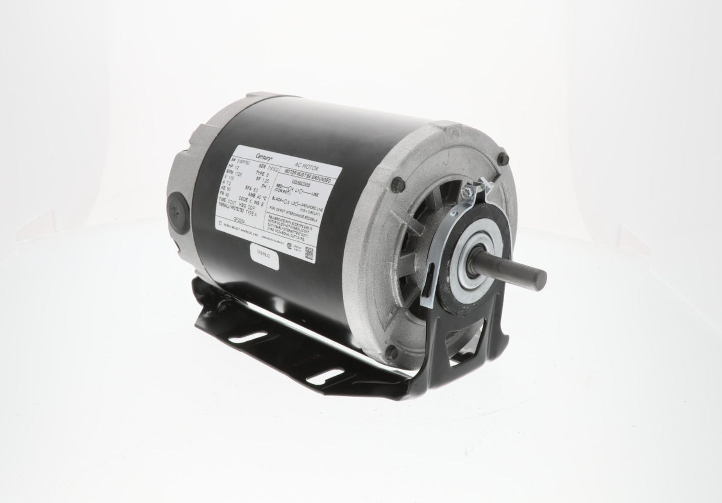 Regal Rexnord - Century Motors | GF2054 | 2HP 115V 1725 RPM Single Phase AC Motor
