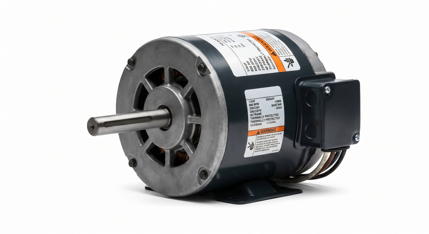 1/3HP Condenser Fan Motors 800 RPM 208/230V 48-Frame