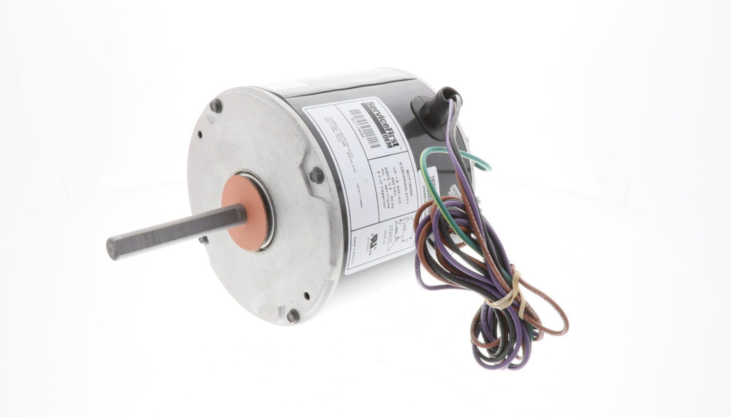 Trane | MOT18686 | 1/6HP 460V 825 RPM 3-Phase PSC Motor