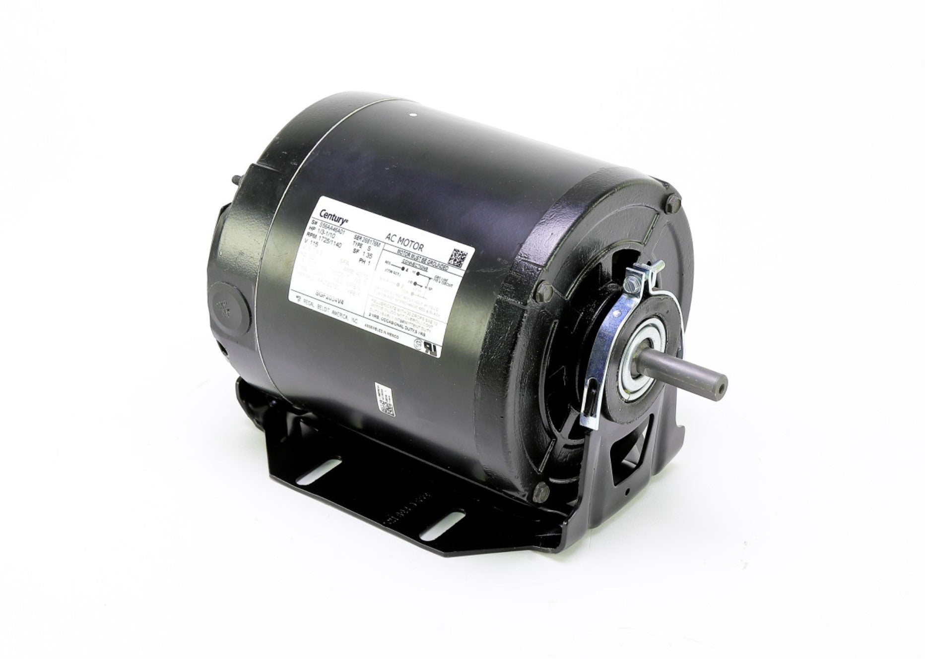 Regal Rexnord - Century Motors | SGF2034V4 | 10HP 115V 1140 RPM Single Phase AC Motor