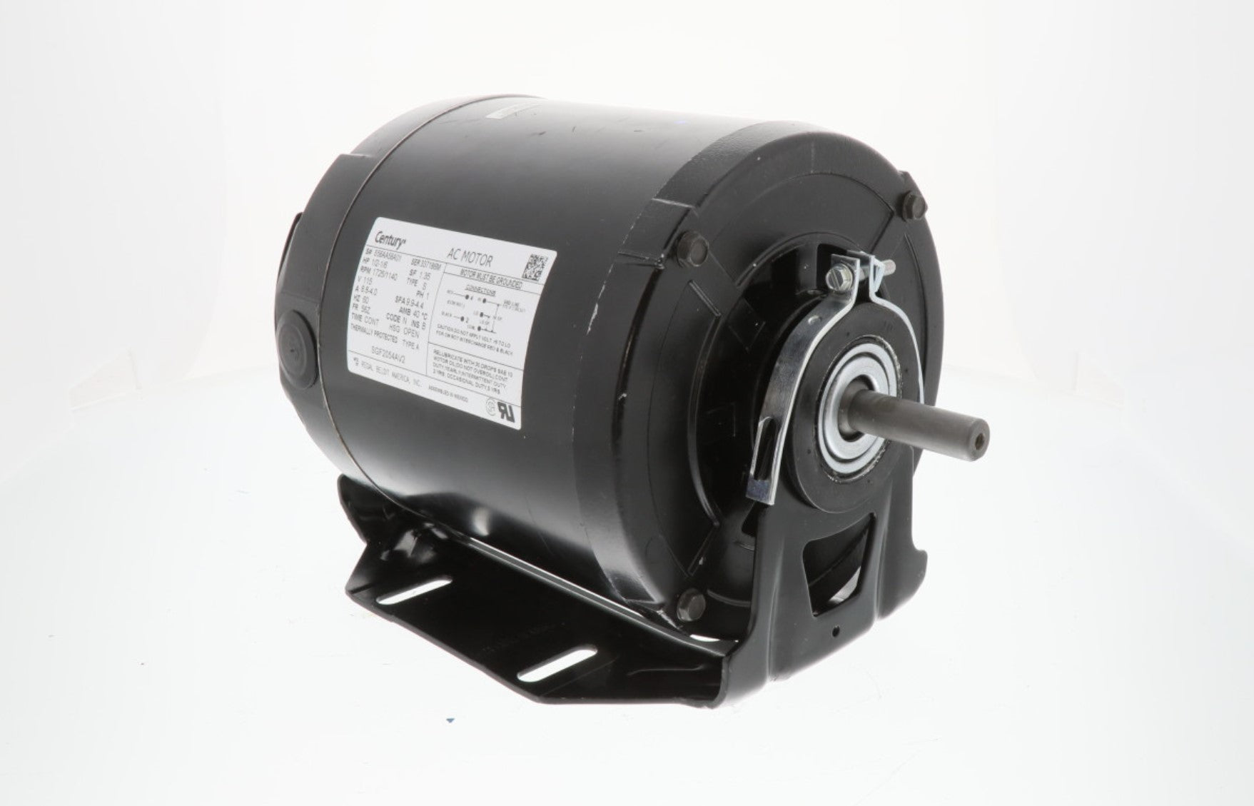 Regal Rexnord - Century Motors | SGF2054AV2 | 6HP 115V 1140 RPM Single Phase AC Motor